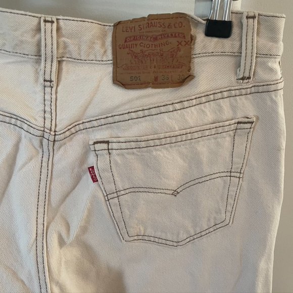 Vintage Levis off white Jeans - Picture 4 of 5